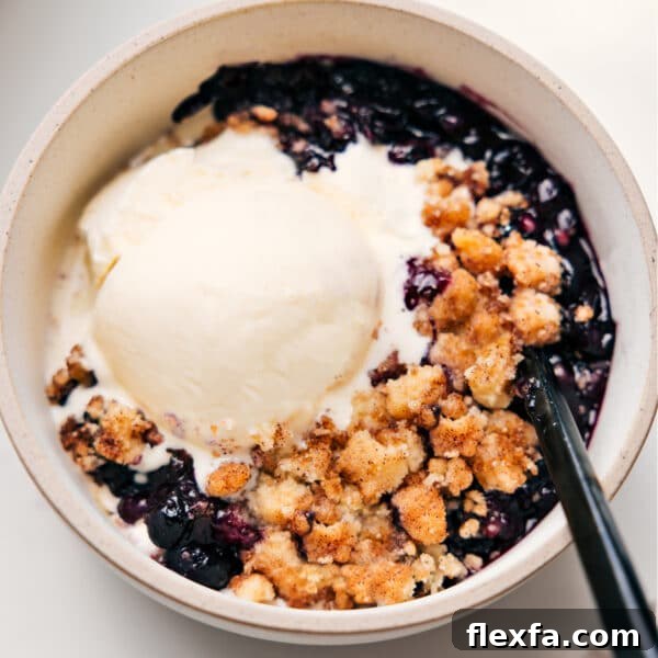 Blueberry cobbler