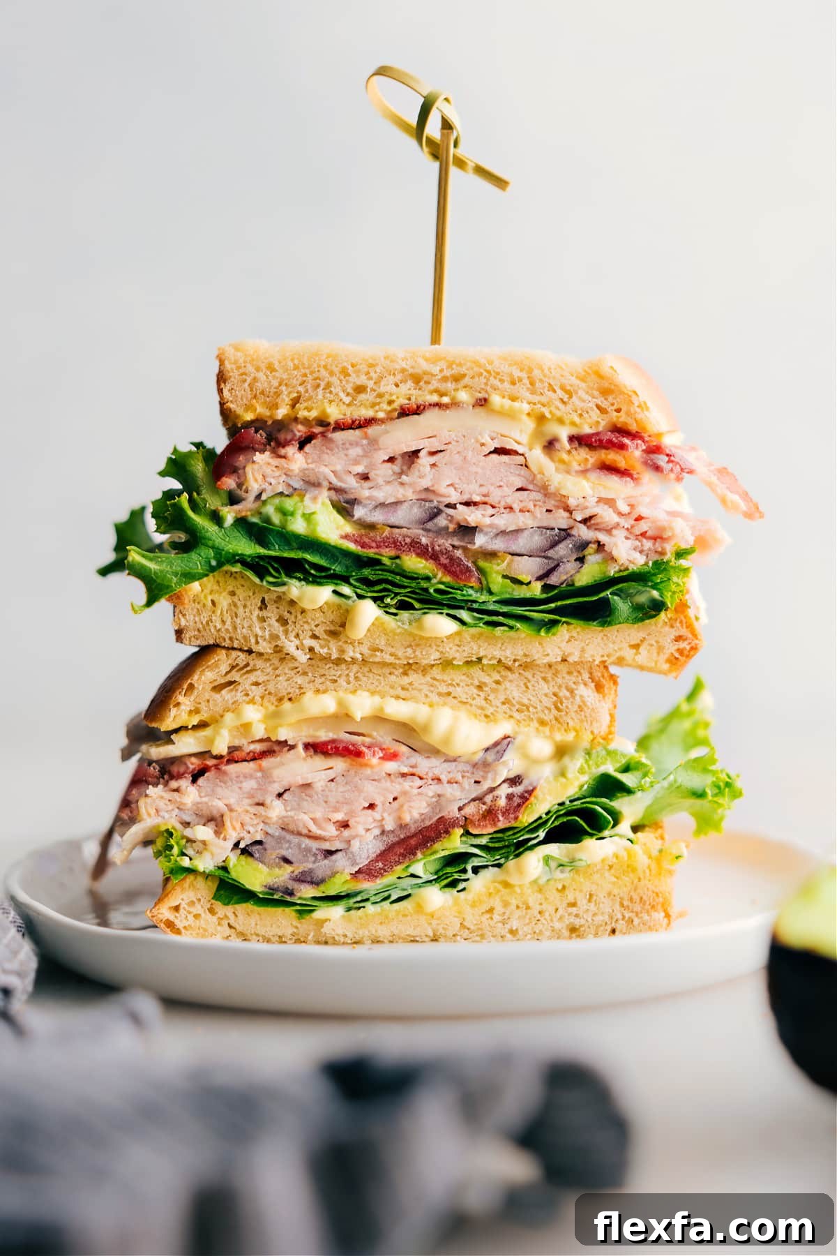 Turkey bacon avocado sandwich recipes with turkey, crispy bacon, avocado, and creamy sauce.