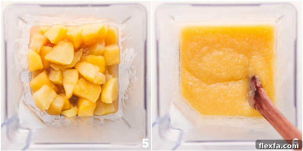 The mix added into a blender to blend until smooth.