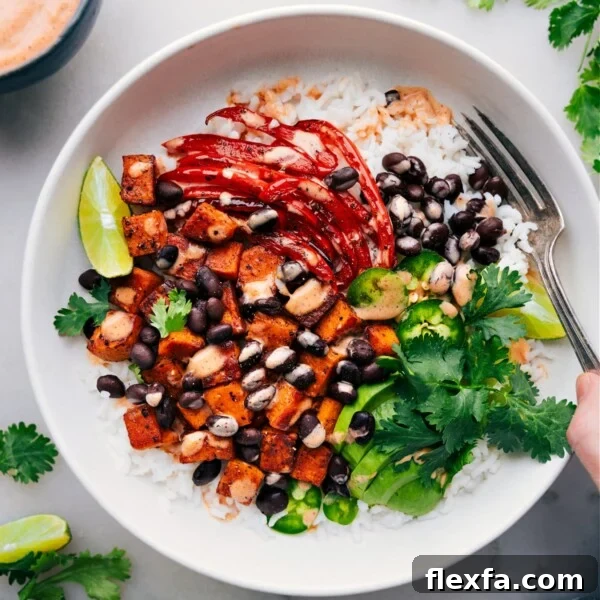 Sweet Potato & Black Bean Burrito Bowl